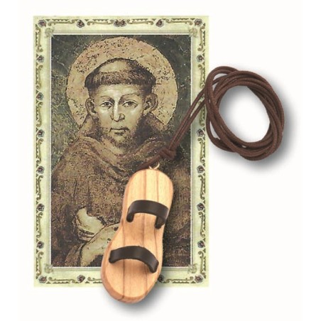 Collino sandalo in ulivo e cuoio