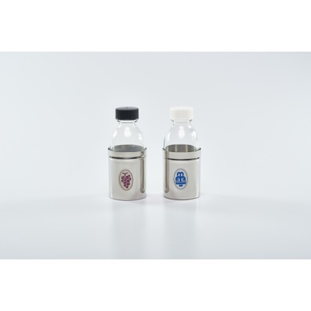 Coppia bottiglie con corazza 125 cc.