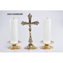 Coppia candelieri bossolo cm. 5