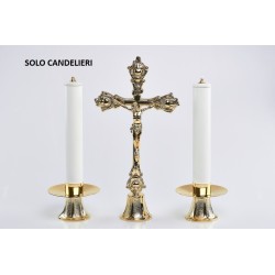 Coppia Candelieri semplice bossolo cm. 4