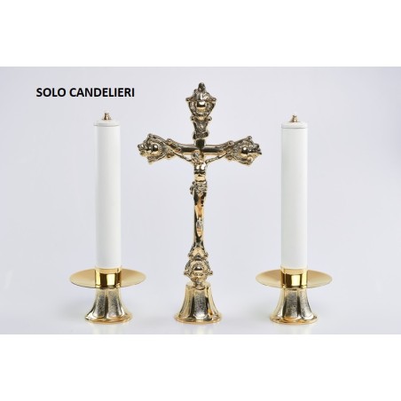 Coppia Candelieri semplice bossolo cm. 4