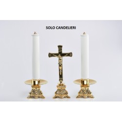 Coppia candelieri stile Barocco ricco completi