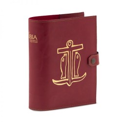 Copri Bibbia "Scrutate le Scritture" stampa oro a caldo cuoio rigenerato