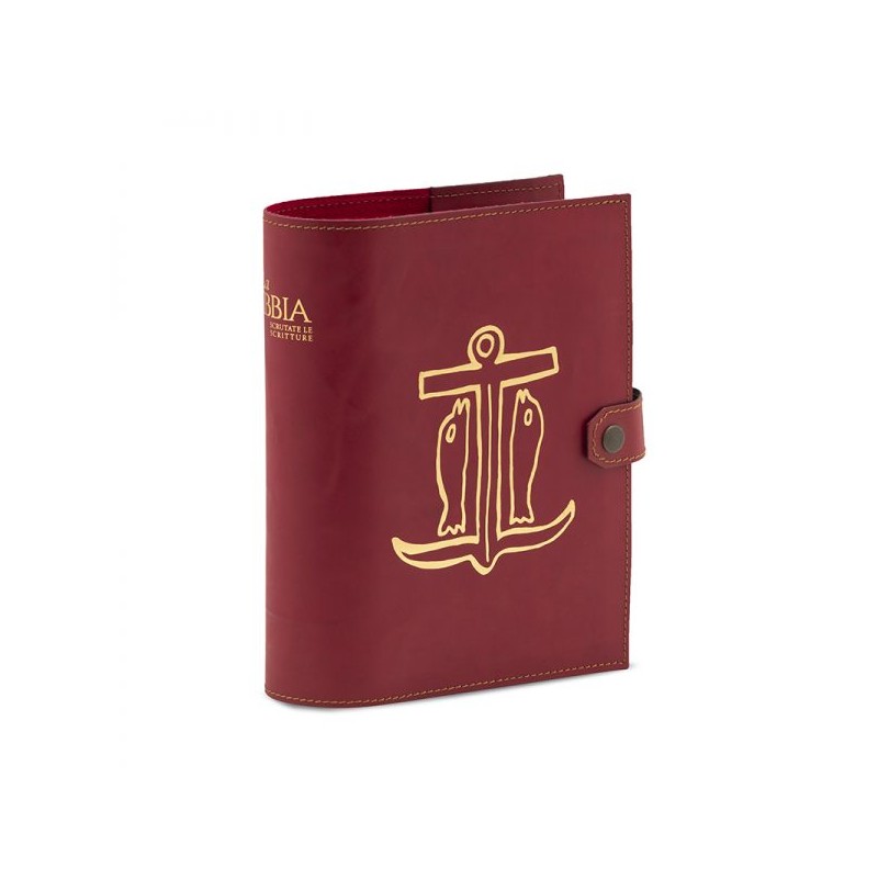 Copri Bibbia "Scrutate le Scritture" stampa oro a caldo cuoio rigenerato