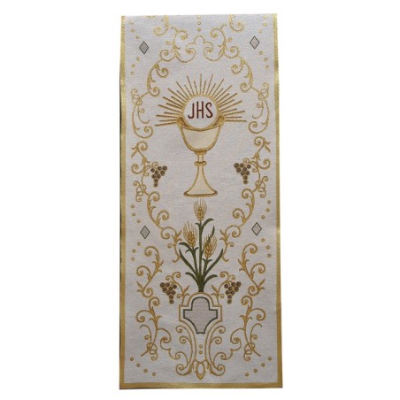 Copriambone ricamo a telaio calice JHS