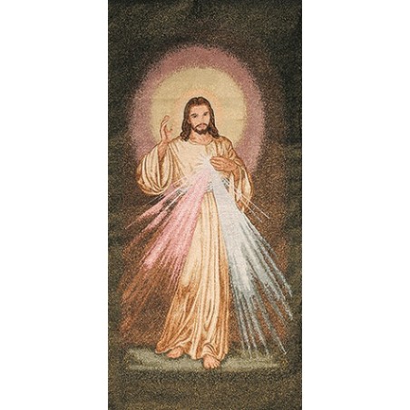 Copriambone ricamo a telaio Misericordioso