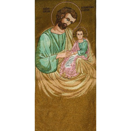 Copriambone ricamo a telaio San Giuseppe