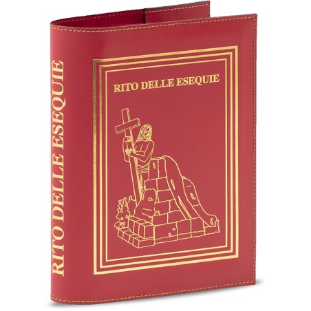 Coprilibro in vero cuoio per il rito delle esequie piccolo