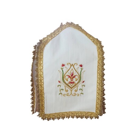 Copripisside ricamata in puro cotone