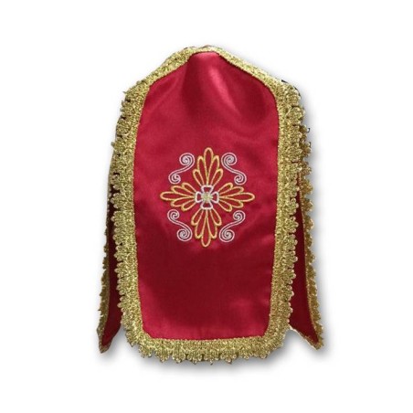 Copripisside ricamata in raso