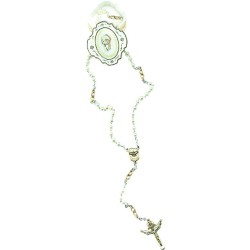 Corona rosario degli sposi in scatoletta metallo