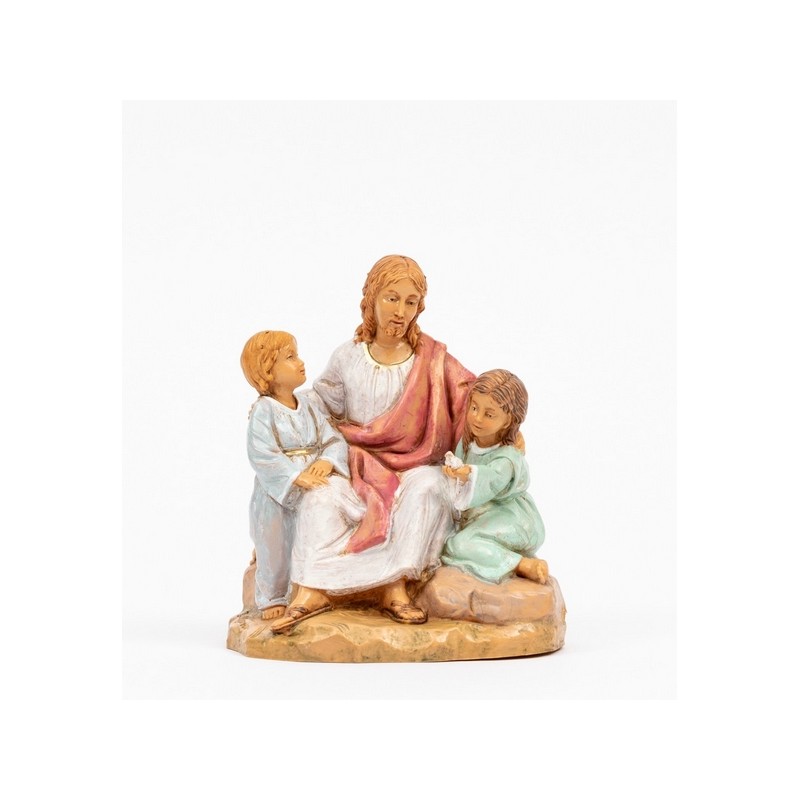 Cristo con bambini (sinite parvulos) cm. 12