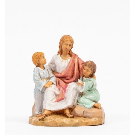 Cristo con bambini (sinite parvulos) cm. 12