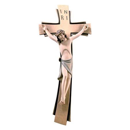 Croce cm. 14,5 e corpo in legno Cristo del Sinai