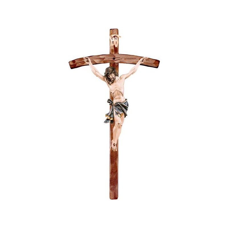 Croce cm. 28 e corpo in legno Cristo della Alpi