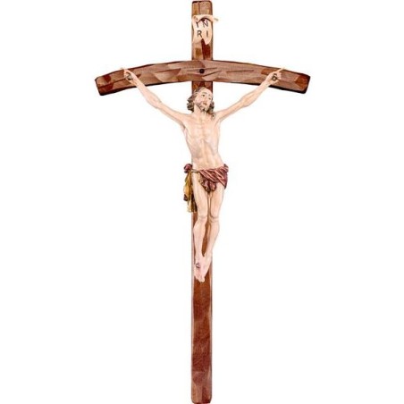 Croce cm. 45 e corpo in legno Cristo della Passione
