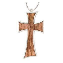 Croce comunione inserto ulivo cm. 9