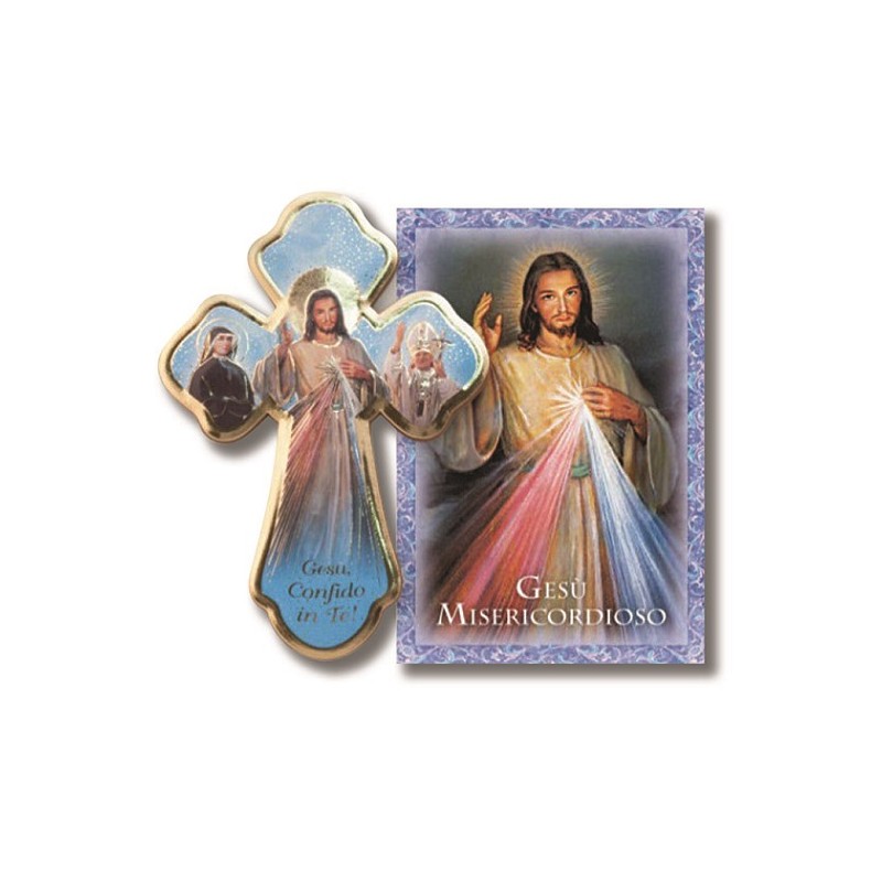 Croce con rilievi Gesù Misericordioso
