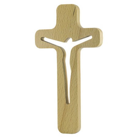 Croce in legno traforato cm. 20