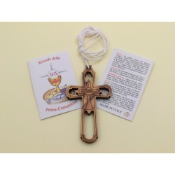 Croce in ulivo con cordoncino