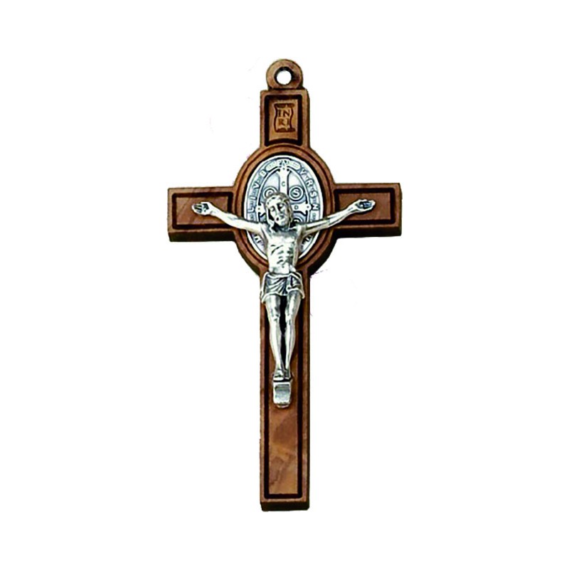 Croce in ulivo S. Benedetto cm. 4 con laccio