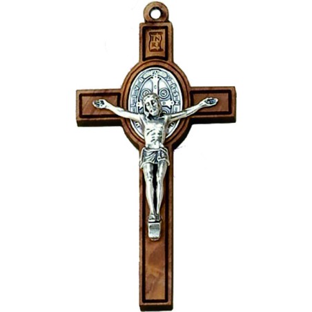 Croce in ulivo S. Benedetto cm. 4 con laccio