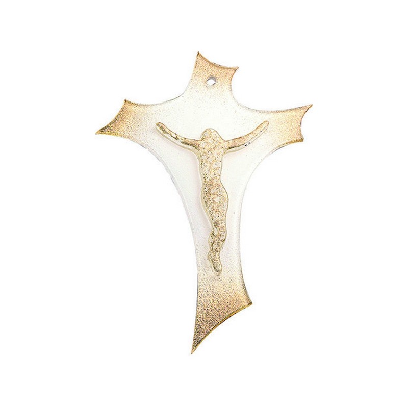 Croce in vetro di Murano cm. 20