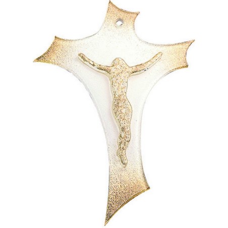 Croce in vetro di Murano cm. 20