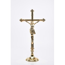 Croce ottone con base