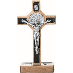 Croce S. Benedetto in ulivo con intarsio cm. 13
