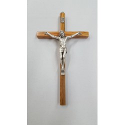 Croce ulivo corpo metallo cm. 20
