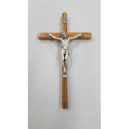 Croce ulivo corpo metallo cm. 20