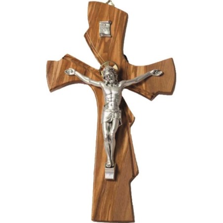 Croce ulivo corpo metallo cm. 34