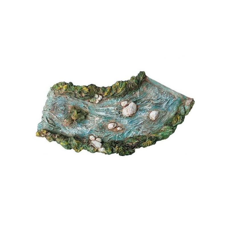 Curva a destra fiume medio