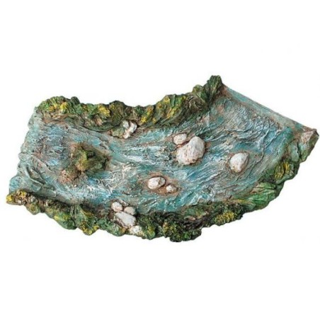 Curva a destra fiume medio