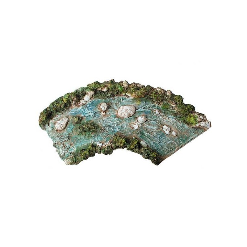 Curva a sinistra fiume medio