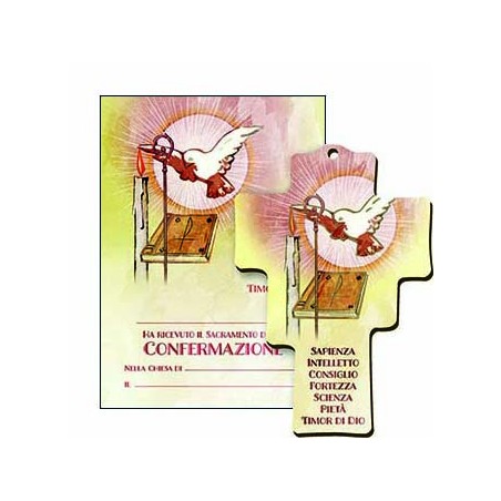 Diploma con croce in legno