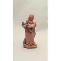 Donna con bambino in braccio cm 12