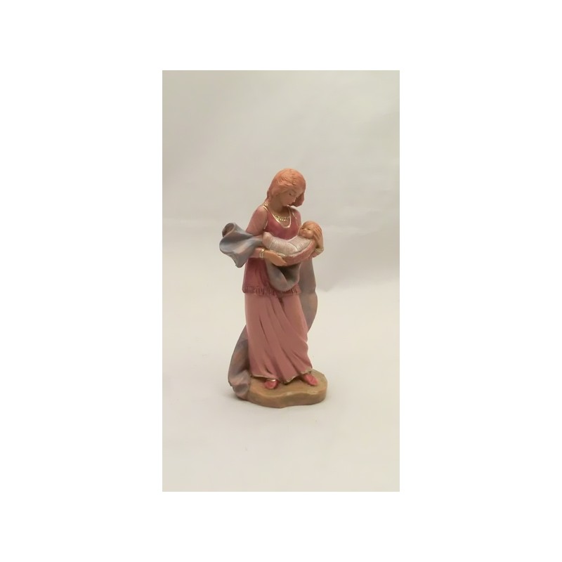 Donna con bambino in braccio cm 12