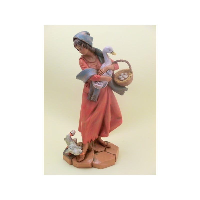 Donna con oche cm 30