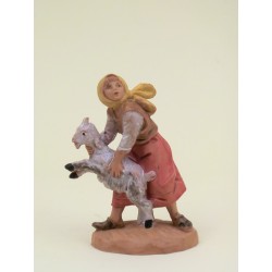 Donna con pecora cm. 6,5