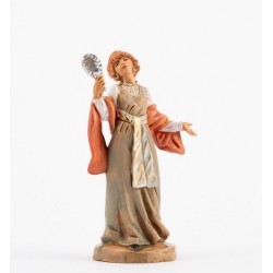 Donna con specchio cm 12