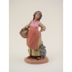 Donna incinta con pentola cm 12