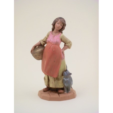 Donna incinta con pentola cm 12