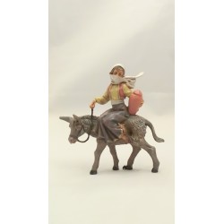 Donna su asino cm 12