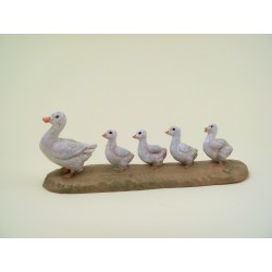 Famiglia anatre cm 12