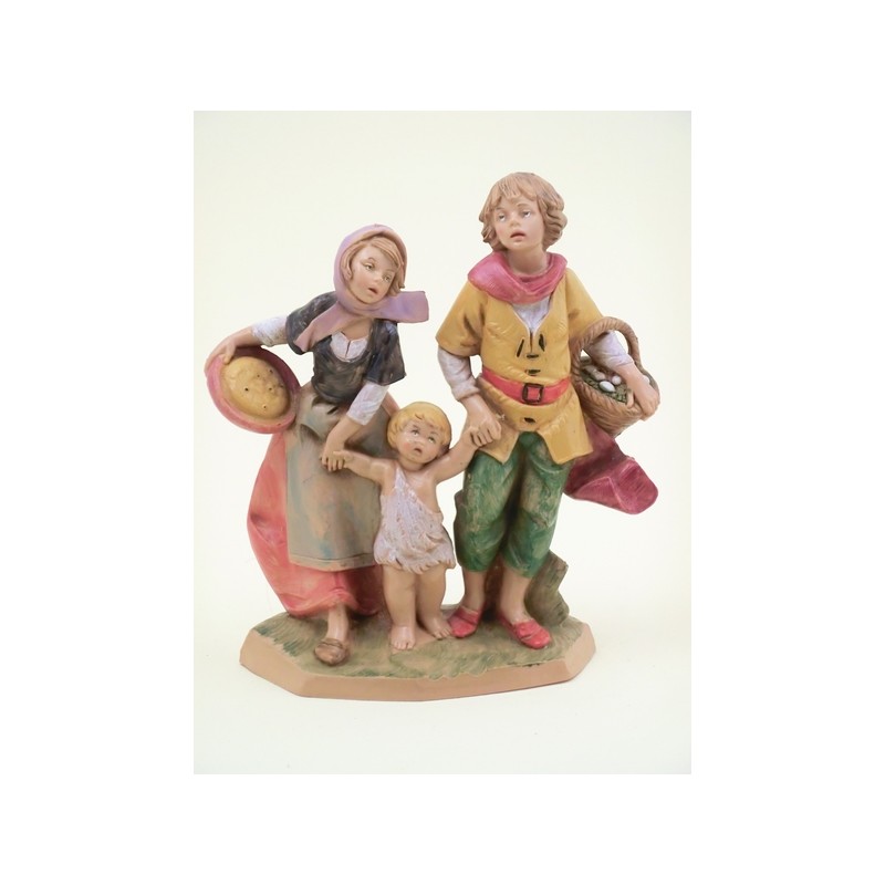 Famiglia contadina cm 12