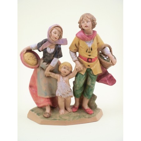 Famiglia contadina cm 12