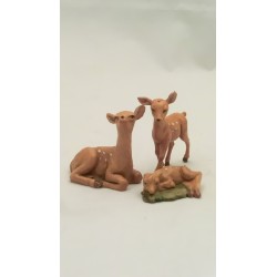 Famiglia daini cm 12