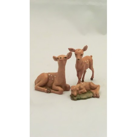 Famiglia daini cm 12